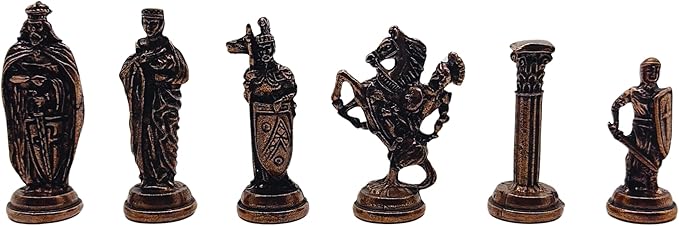 15’’ Handmade Chess Set with British Army Metal Chess Pieces, Luxury Storage Chess Board, for All Ages, Ideal for Father, (Purple)