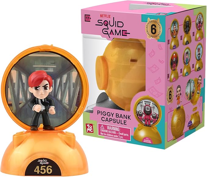 YuMe Squid Game Blind Box Capsule: Collectible Mystery Figurines, Official Netflix Merchandise, Surprise Toy Set for Fans – Ideal Holiday & Birthday Gift (6)