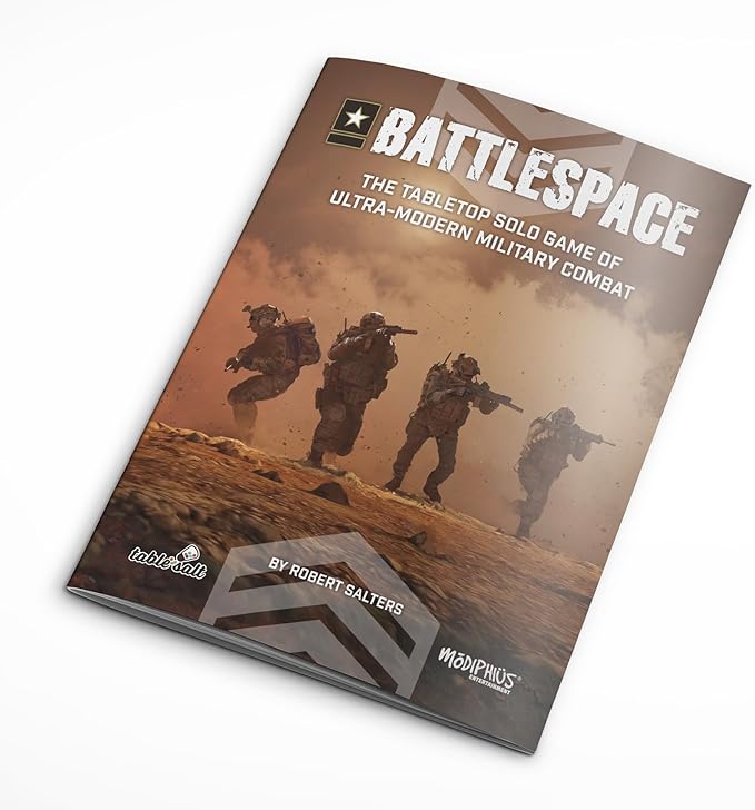 Modiphius Entertainment: Battlespace -Tabletop Solo War Card Game, Ultra-Modern Military Combat, Mission Game, Ages 13+, 1 Player, 30-60 Min