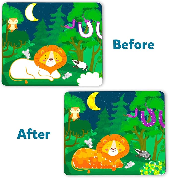 Skillmatics Dot It Sticker Art Activity - Animals, Mess-Free Fun for Kids, 500+ Stickers, Craft Kits, DIY Scrapbooking Activity, Travel Toys, Gifts for Boys & Girls Ages 3, 4, 5, 6, 7