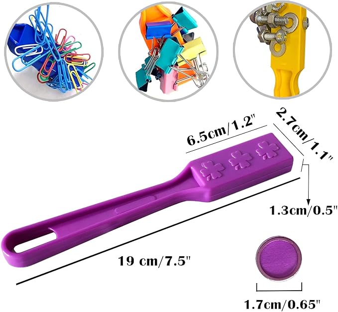 Yuanhe Magnetic Bingo Chips Set- Magnetic Wands with Metal Chips for Counting and Sorting, Educational Activities