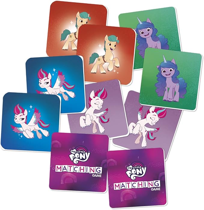 Hasbro Gaming My Little Pony Matching Game for Kids | 1+ Players | Preschool Board Games for Clasroom | Back to School Gifts | Ages 3+