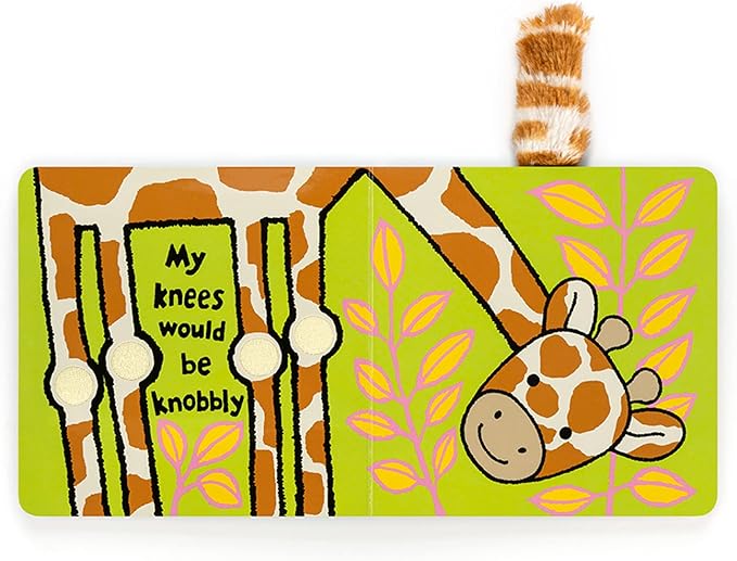 Jellycat If I were a Giraffe: A Touch and Feel Board Book Children's Book - Baby Gift