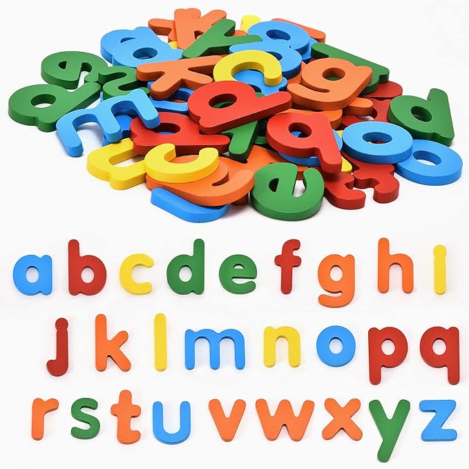 Atoylink Wooden Spell Learning Toys for 2 3 4 5 Year Old Kids Match Letter Spelling Game Board & Letters & Box, CVC Word Builder Toddler Educational Toy Kindergarten Preschool Learning Activities