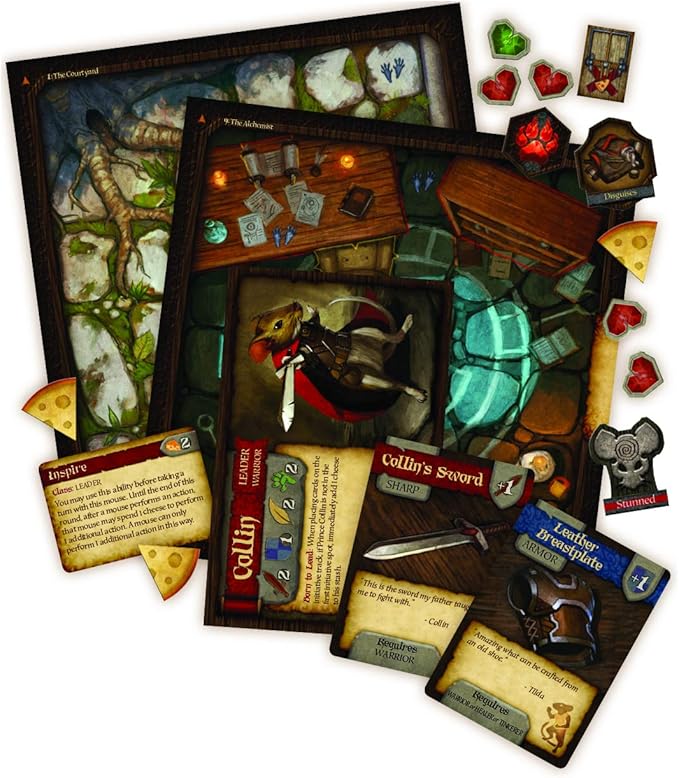 Mice & Mystics Board Game | Cooperative Adventure | Strategy | Fun Family Game for Adults and Kids | Ages 7+ | 2-4 Players | Average Playtime 90 Minutes | Made by Plaid Hat Games