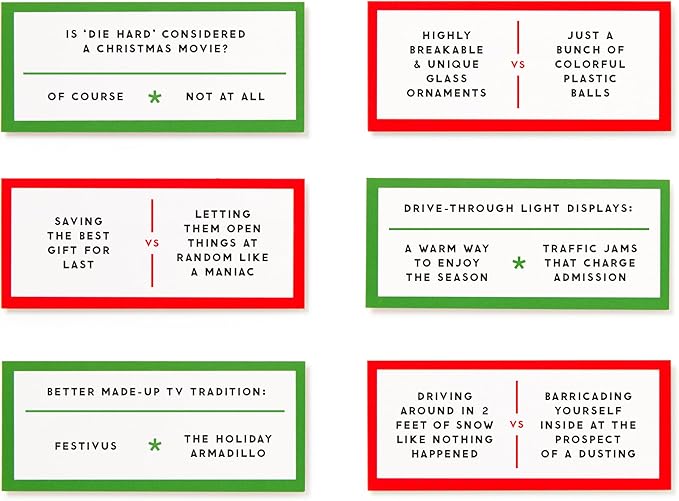 Brass Monkey Debatable Holiday Edition – Social Party Game with 400 Holiday Topics to Argue About, 2+ Players