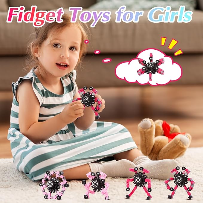 for Mom Fidget Toys for Teen Girls, Transformable Fidget Spinners for Kids,Sensory Toys for Girls and Boys, Stocking Stuffers for Kids Adults Party Favors Toy