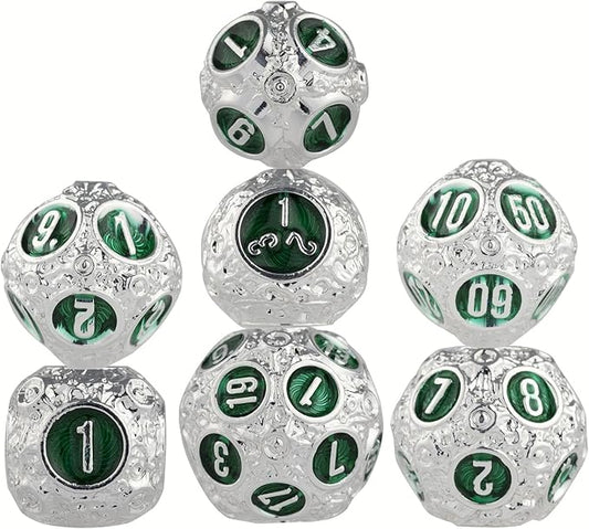 Metal dice Set DND dice Set for Dungeons and Dragons Polyhedral MTG dice Role Playing