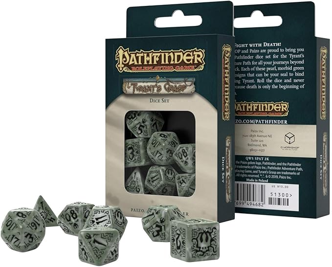 Q-Workshop Pathfinder Tyrant's Grasp Dice Set