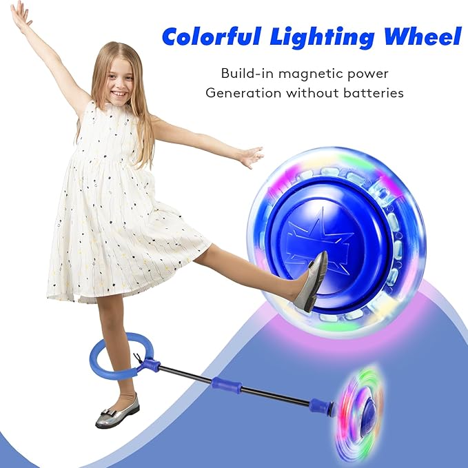 Amble Skip Ball for Kids - Ankle Skip Toy Jump Ball - Birthday Gift for Girls and Boys - Outdoor Indoor Toys for 5 6 7 8 9 10 Years Old Kids & Adults