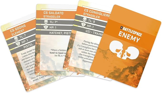 Modiphius Entertainment: Battlespace -Tabletop Solo War Card Game, Ultra-Modern Military Combat, Mission Game, Ages 13+, 1 Player, 30-60 Min
