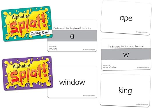 Teacher Created Resources Alphabet Splat Game 6 5/8" x 3 5/8" x 1 1/4"