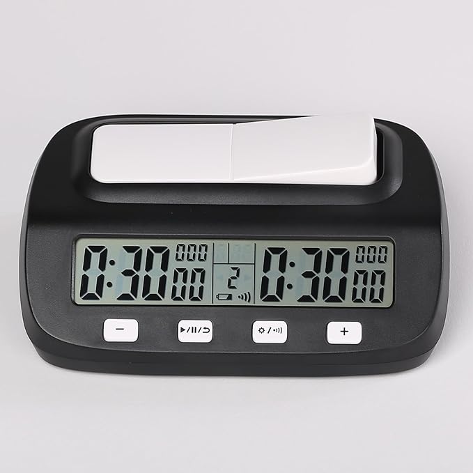 Chess Clock Digital Chess Timer for Professional Tournament Competition with Bonus Delay Count Down Up Function 2 Players Board Game Timer
