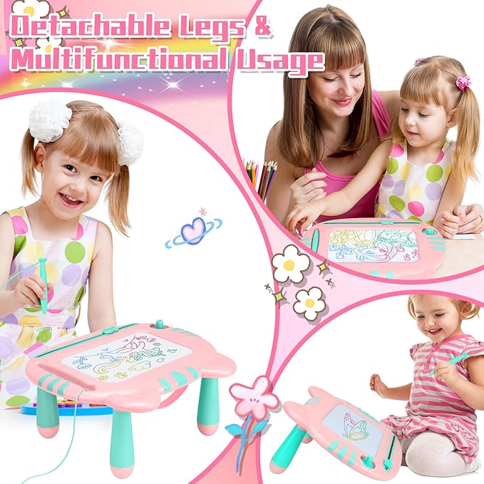 Toys for 1-2 Year Old Girls, Magnetic Drawing Board,Toddler Toys 2-3, Magna Cute Doodle Board,Educational Learning Baby Toys for 1 2 3 4 Year Old Girl, 1 2 3 4 5 Year Old Girl Birthday Christmas Gift