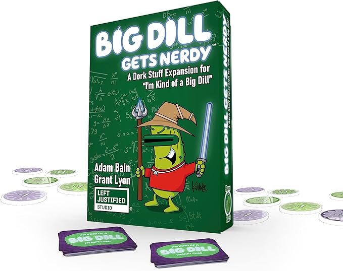 A Big Dill Gets Nerdy — Fun Party Card Game for Family Nights, Teens, Adults & Kids — Mind-Challenging Prompts with Bluffing & Exaggeration for Friends & Family