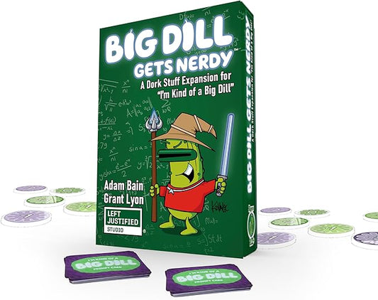 A Big Dill Gets Nerdy — Fun Party Card Game for Family Nights, Teens, Adults & Kids — Mind-Challenging Prompts with Bluffing & Exaggeration for Friends & Family