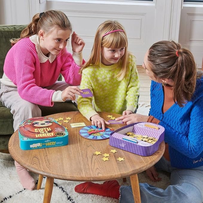 eeBoo: Sloth in a Hurry Action Board Game, an Easy to Play Improv Game, Educational Game That Cultivates Conversation, Socialization, and Skill-Building, for Ages 5 and up