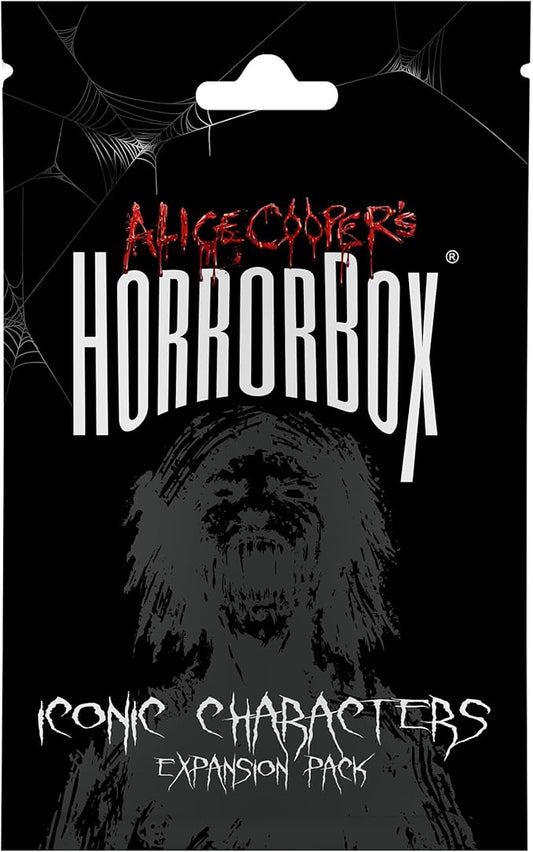 FITZ Alice Cooper's HorrorBox: Iconic Characters Expansion Pack - Fitz Games, 40 Cards, A Haunted Party Game, Card Game of Spooky Questions Answers & Dares, for 4-10 Thrill Seekers Ages 14+
