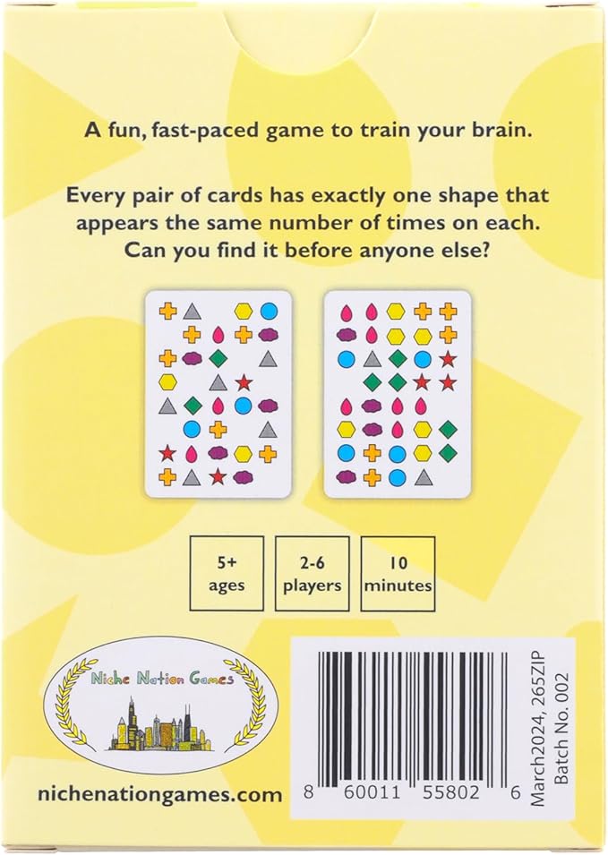 Zippy The Amazing Game of Keen Perception - Visual Games for Kids and Adults - Endless Playability for Ages 5-99 - Easy and Quick Card Games