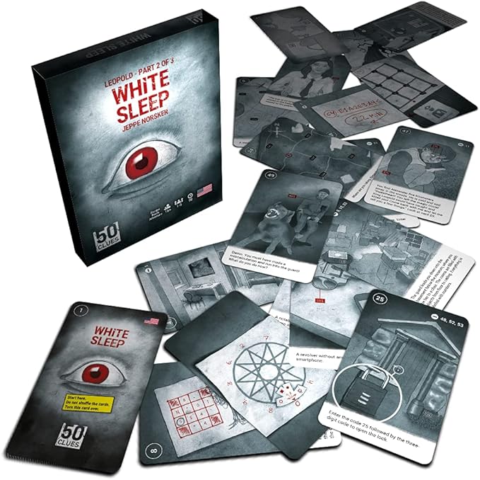 Black Rock 50 Clues | 50 Clues - Part 2: White Sleep | Puzzle Escape Game | Ages 16+ | 1-5 Players | 90 Minutes Playing Time