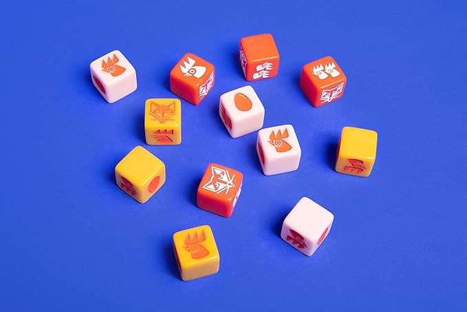 Keymaster Games Chicken! - A Fast-Paced Dice Game | Ideal Fun and for Kids Parties, Teens, and Adults | Portable & Travel-Friendly | Perfect for Game Night, Family Fun, and Gift Giving