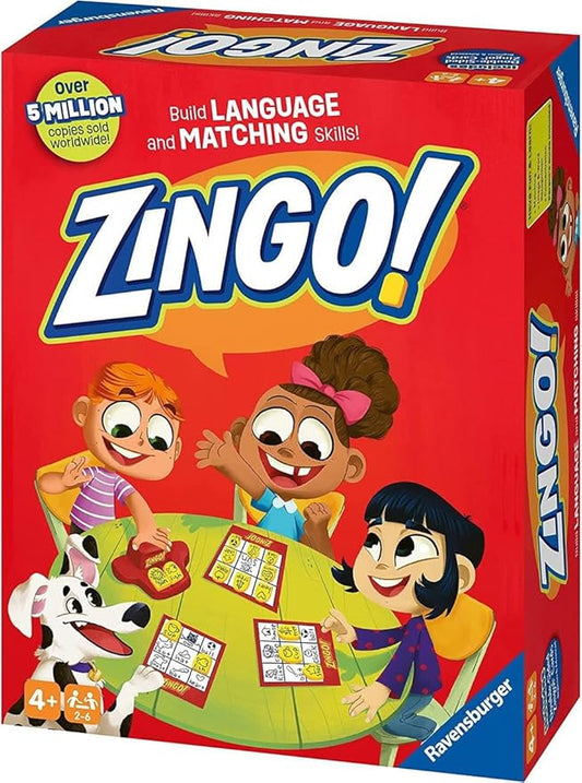 Ravensburger Zingo Bingo Game - Learning and Educational Toys for Kids Age 4 Years Up - 2 to 4 Players - Gifts for Boys and Girls