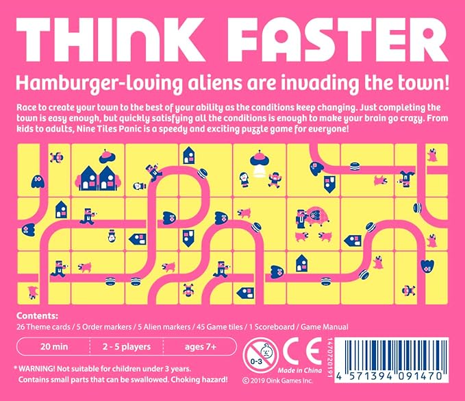 Nine Tiles Panic - Fast-Paced Japanese Puzzle Game | Ages 7+ | Arrange Tiles to Win