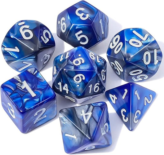 CiaraQ DND Polyhedral Dice Set with Dice Bag for Dungeons and Dragons RPG MTG Role Playing Table Games