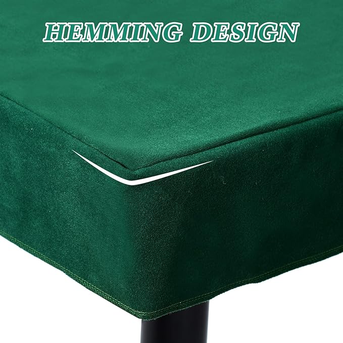Folding Tablecloth - Green Felt Table Cover for Card Games, Poker, Mahjong, Jigsaw Puzzles & Board Games - 34 x 34 x 4 Inch