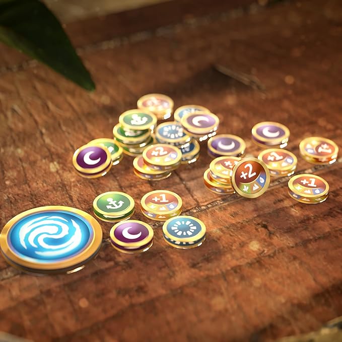 Gamegenic Altered Premium Markers - Officially Licensed, 26-Piece Acrylic Game Tokens for TCG, Vibrant Designs, Includes First Player, Anchored, Fleeting, Asleep & Double-Sided Boost Markers
