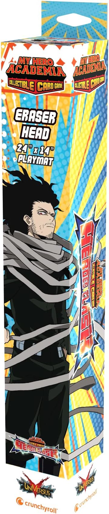 Asmodee Jasco My Hero Academia Collectible Card Game Series 3 Eraser Head PLAYMAT | 18" by 24" Rubber Game Mat | Ages 14+ | 20-30 Minutes | Made by Jasco Games