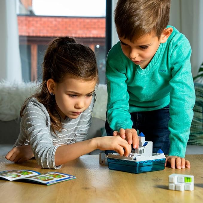 SmartGames Atlantis Escape; a 3D Path-Building Travel Game for Kids and Adults, a STEM Focused Cognitive Skill-Building Brain Game - Brain Teaser for Ages 8 & Up, 60 Challenges.