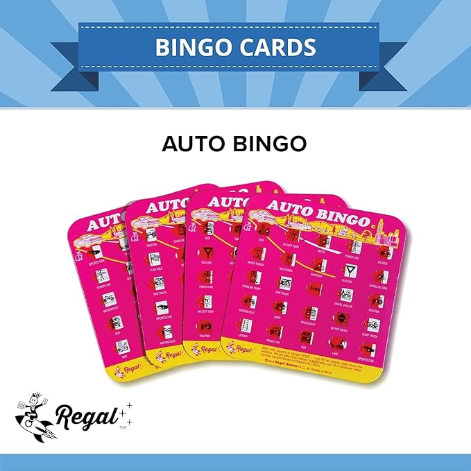 Regal Games Original Travel Bingo 4 Packs