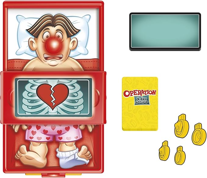 Hasbro Gaming Operation X-Ray Match Up Board Game for 2 or More Players, Matching Game for Kids Ages 4 and Up, with Lights and Sounds