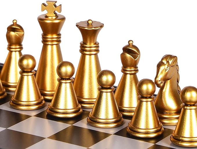 5" Mini Chess Set Travel Board Game with Magnetic Folding Chess Board Portable and Store Chess Pieces Pocket Chess Games for Kids and Adult,Easy to Carry