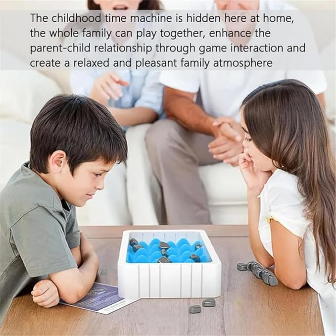 Magnetic Chess Game, Fun Table Top Magnet Game, Magnet Board Game, Strategy Game for Kids & Adults, Family Party Games (A)