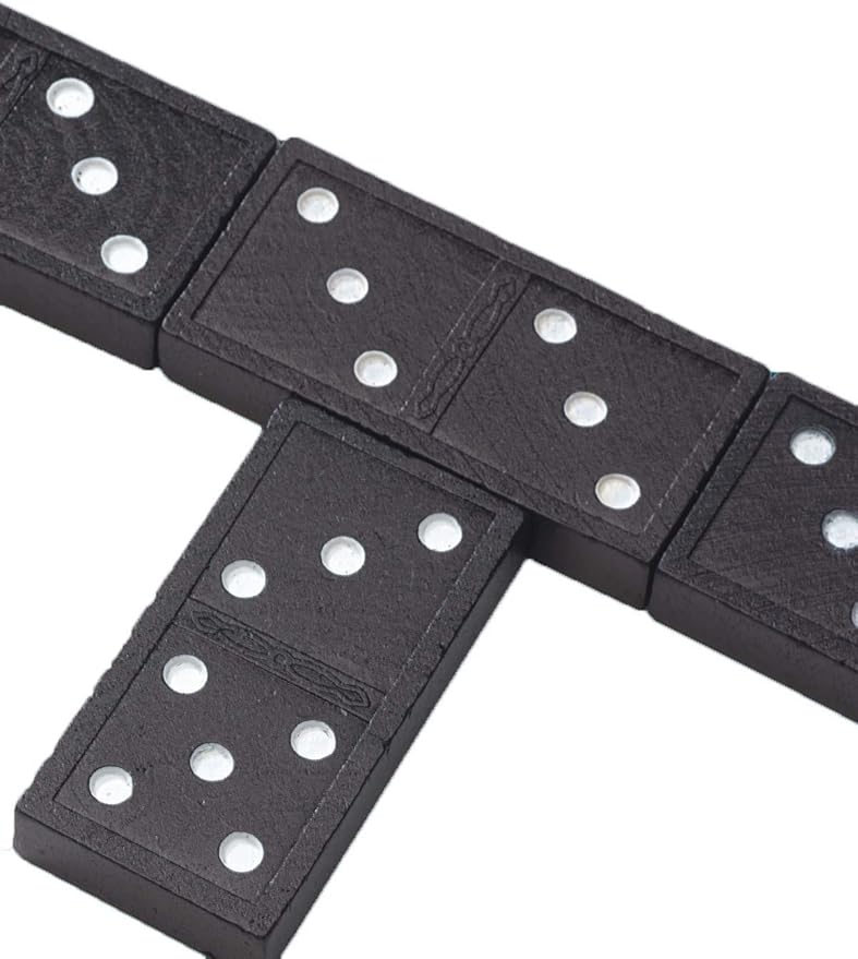 Pressman 1621-12 Double Nine Wooden Dominoes, 5"