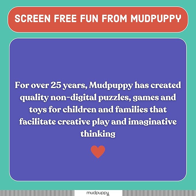 Mudpuppy Wild Wobble! – Colorful Wooden Tumbling Tower Game, 4 Across, Great for Small Hands, Ages 3+
