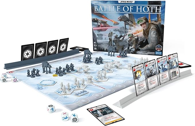 Asmodee Star Wars: Battle of Hoth Board Game - Command The Imperial Army or Rebel Forces in a Fast-Paced Miniatures Strategy Game, Ages 8+, 2-4 Players, 30 Minute Playtime