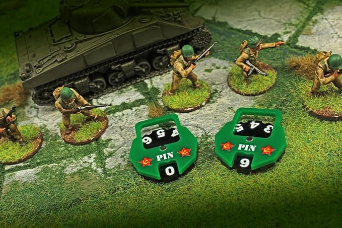 LITKO World War Two Miniature Wargames Army Pin Dial Counter | Compatible with Bolt Action | Dice Dock (Russia)