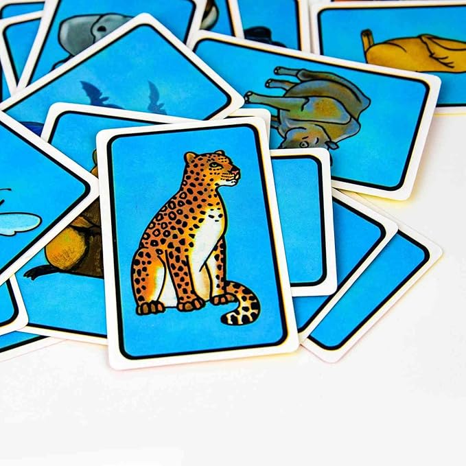 Spin-for-The-Facts Fun Educational Games for Kids - Learn Facts and Explore Endangered Animals - Family Card Games