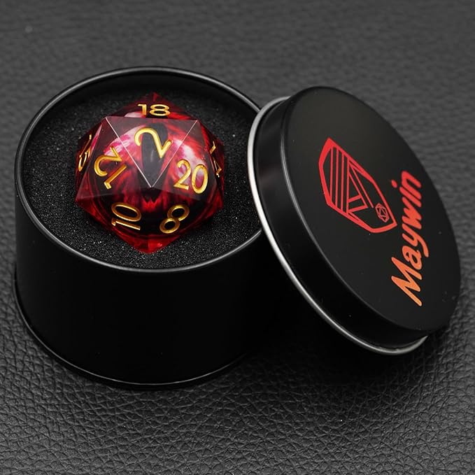 33mm Dragon Eye D20,DND d20 dice,RPG Dice for Dungeons and Dragons Game