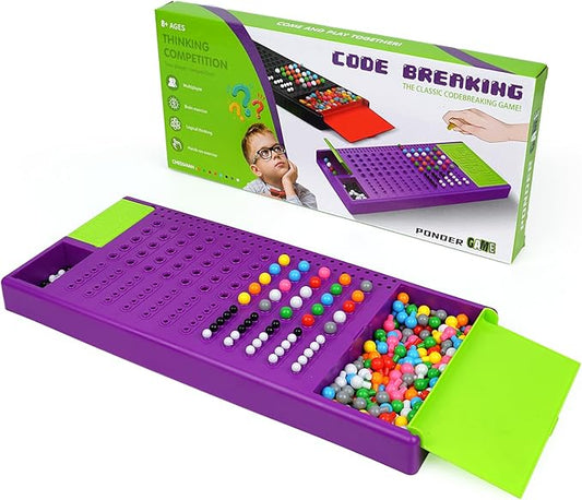 Game Code Breaking Family Board Game Code Breakers STEM Game Brain Exercise Logic Development Toys for Kids Ages 8 + and Adults Purple…