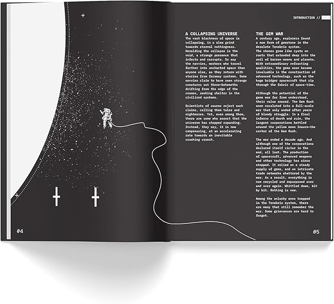 Free League Publishing Death in Space RPG - Hardcover Book - Future Space Role Playing Game, Multicolor