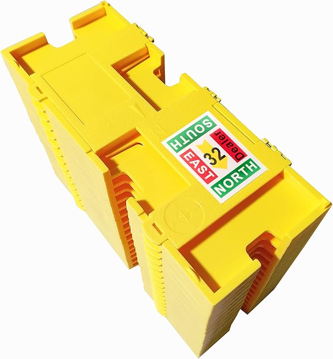 TSB Duplicate Boards for Bridge Game Set of 16 PCS - Duplicate Bridge Boards for Dealing Machine - Home Bridge Cards Game Kit - Duplicate Boards for Bridge Cards