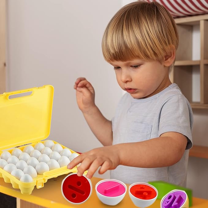 Dimple 26 Match & Play Number and Math Egg Toy with Holder – STEM Educational Eggs, Number & Arithmetic Recognition, Color Sorting Puzzle, Easter Toys, Learning Gift for Kids & Toddlers