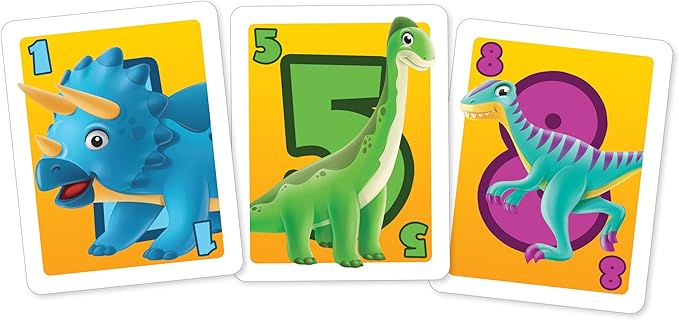 Outset Media Dinosaur War Card Game - The Classic Card Game War Now in Jurassic Splendor for 2 Players Ages 4 and up