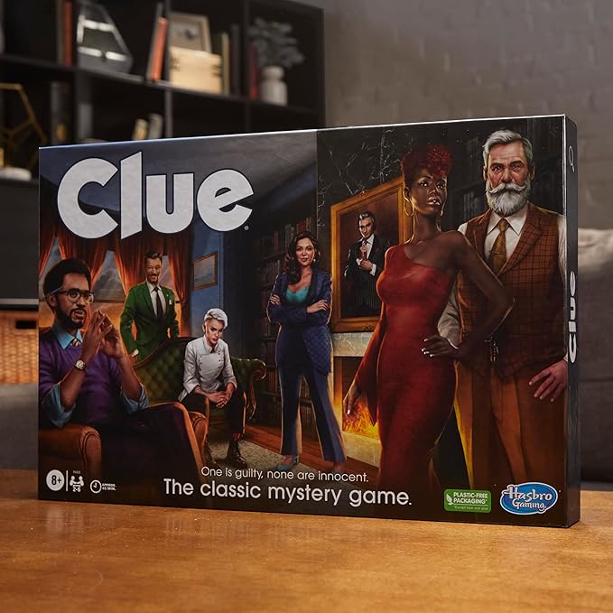 Clue Board Game for Kids Ages 8 and Up, Reimagined Clue Game for 2-6 Players, Mystery Games, Detective Games, Family Games for Kids and Adults