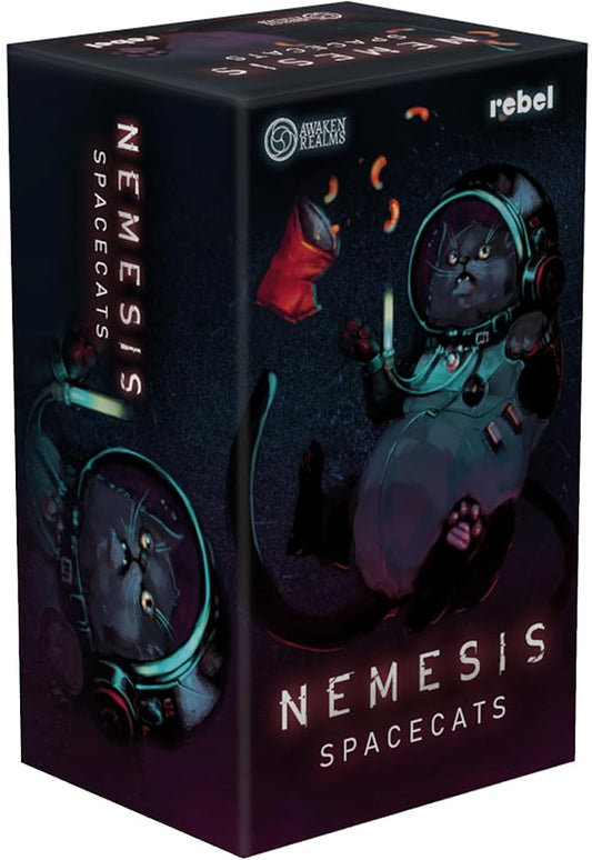 Nemesis Space Cats Collectible Miniatures - Enhance Your Gameplay with 4 Plastic Cat Miniatures! Ideal for Collectors, Ages 14+, 1-5 Players, 1-2 Hour Playtime, Made