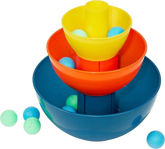 Ballz'n | The Fast Paced Pong Ball Bouncing Trick Shots Game for Tipsy Adults and Family Game Night | Fun Family Board Game Floor Game Party Game Adult Game | Portable and Easy Storage | 2-6 Players